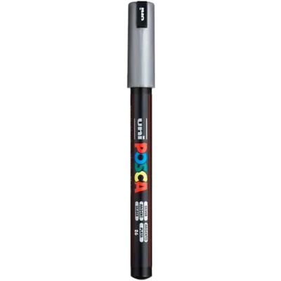 Immagine di Uni ball Posca Indicatore PC 1MR Extra Fine, Argento