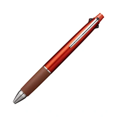 Immagine di Uni Jetstream Multi Pen 4 e 1, penna a sfera da 0,5 mm (nero, rosso, blu, verde) matita meccanica mm, arancione sangue (MSXE5100005.38)