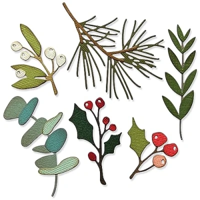 Immagine di Set di Fustelle Thinlits 6PK Festive Gatherings Tim Holtz