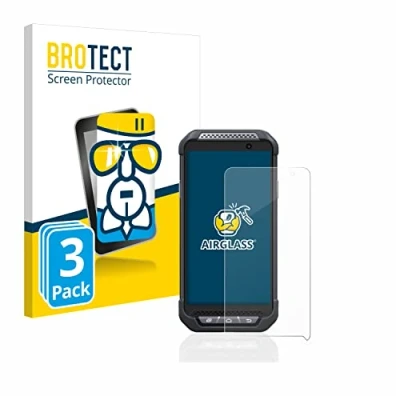 Immagine di brotect Pellicola Protettiva Vetro per Point Mobile PM85 Protezione Schermo (3 Pezzi) [Durezza Estrema 9H, Chiaro]