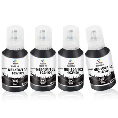 Immagine di LeciRoba E 104 per epson 103 102 Ecotank Multipack use with ET 2710 2711 2712 2714 2715 2720 2721 2726 2810 5 2 820 2821 2825 2826 4700 4800 (4PK)