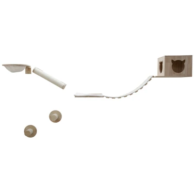 Immagine di Kerbl Pet Andes Parete di arrampicata per gatti Set 7 pz
