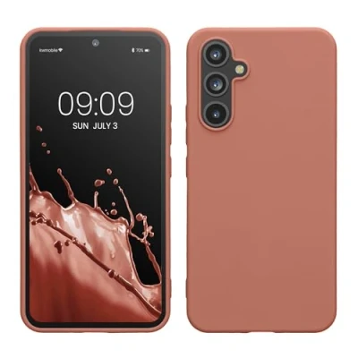 Immagine di kwmobile Custodia Compatibile con Samsung Galaxy A54 5G Cover Back Case per Smartphone in Silicone TPU Protezione Gommata rosa invernale