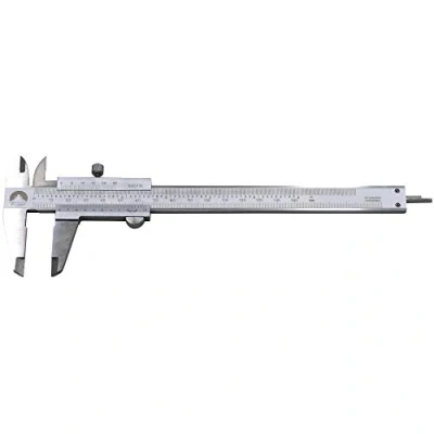 Immagine di Oudtinz Calibro professionale a corsoio in acciaio inox temprato cromato, 0 6 pollici, 150 mm x 0,02