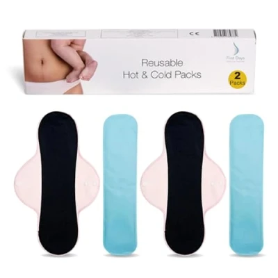 Immagine di First Days Maternity Confezioni calde e fredde riutilizzabili (2) per il recupero post partum, sollievo dall&#039;episiotomia, emorroidi, lividi molto altro ancora