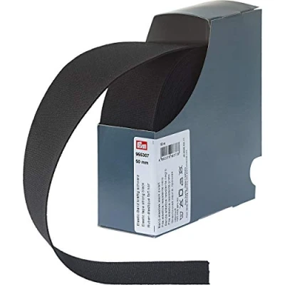 Immagine di Prym Nastro Elastico Resistente, 50 mm, Nero, 72% PES 28%