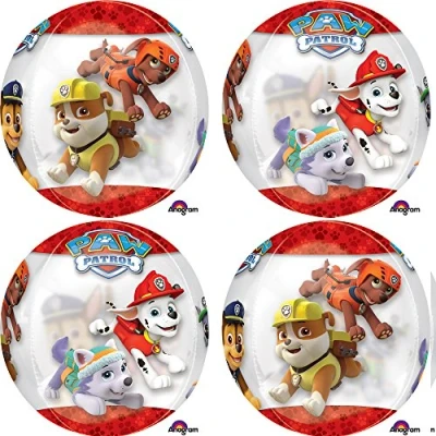 Immagine di Pallone foil ORBZ trasparente 16&quot;&quot; 40 cm Paw Patrol