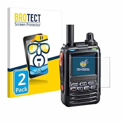 Immagine di brotect Pellicola Protettiva per Yaesu FT 5DE/DR Protezione Schermo (2 Pezzi) [Trasparente, Anti Impronte]