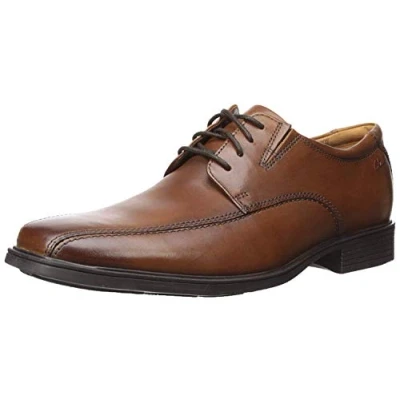 Immagine di Clarks Tilden Walk, Scarpe Stringate Uomo, Marrone Dark Tan Leather, 39.5 EU