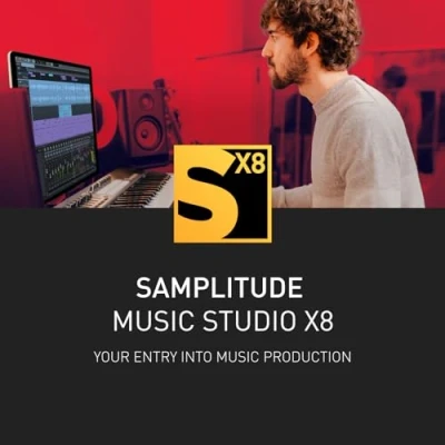 Immagine di SAMPLITUDE Music Studio X8 Ingresso nel mondo di MAGIX Pro audio Software Programma musicale per Windows 10/11 PC 1 licenza