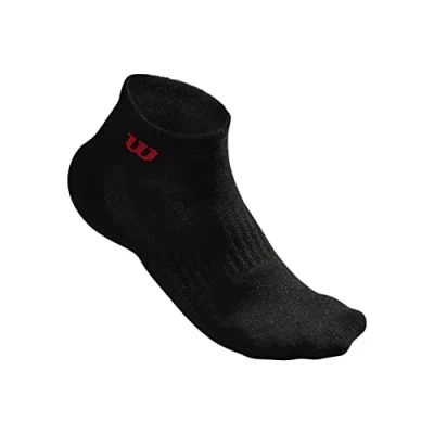 Immagine di Wilson M QUARTER SOCK 3PR/PK Bk OSFA