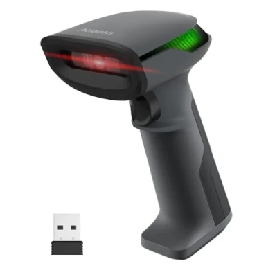 Immagine di Atlantis A08 LD230P 2D W Lettore Codici a Barre Barcode reader scanner Wireless 1D e Ottico Prof (640x480), 60 fps, legge da smartphone display, codice farmaceutico, collegamento USB,guida rapida