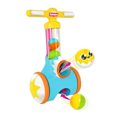 Immagine di Toomies Tomy PIC And Pop Push Along Baby Toy, Toddler Ball Popper with Launcher Collector, Suitable for 18 Months, 2 3 Year Old Boys Girls