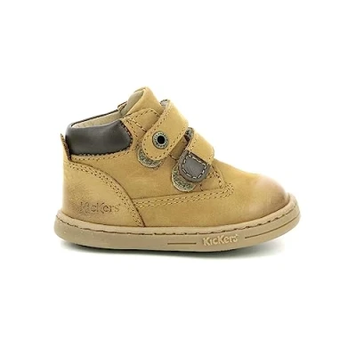Immagine di Kickers Tackeasy, Stivali Unisex Bimbi 0 24, Marrone (Camel Marron Perm 116), 18 EU
