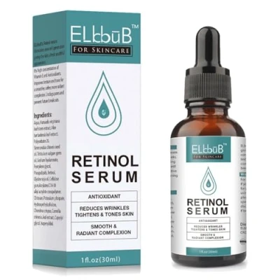 Immagine di P Beauty Siero di retinolo per il viso, 30 ml, vitamina e acido ialuronico, anti invecchiamento, antirughe, cura della pelle del una radiosa uniforme, biologico vegano, 1 x ml