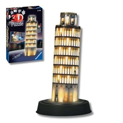 Immagine di Torre di Pisa Puzzle 3D Building Night Edition Ravensburger (12515)