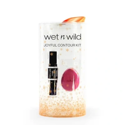 Immagine di Wet n Wild Joyful Contour Kit, Set Makeup con Stick per Contouring a Doppia Punta e Spugnetta, Higlighter Stick, Formula Facilmente Sfumabile, Look Scolpito Definito, Regalo