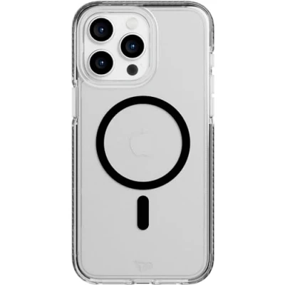 Immagine di tech21 Evo custodia Crystal per iPhone 15 Pro Max, compatibile con MagSafe, protettiva contro gli urti, colore: Nero grafite