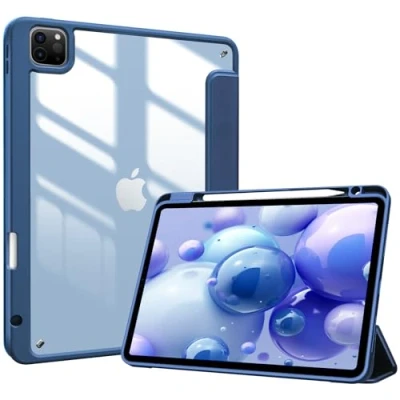 Immagine di ProCase Cover iPad Pro 11 Pollici 2022/2021/2020/2018, Custodia per 11&quot; 4a/3a/2a/1a Generazione, con Auto Svegliati/Sonno, Angoli di Visualizzazione Regolabili Blu Marina