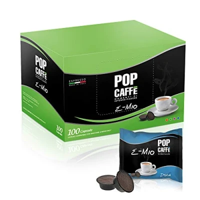 Immagine di 100 CAPSULE POP CAFFE&#039; E MIO 4 DECAFFEINATO COMPATIBILI LAVAZZA A MODO