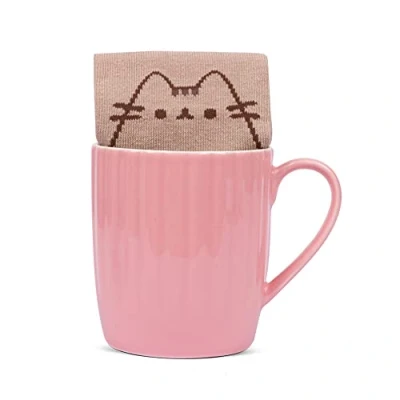 Immagine di Pusheen 1002360 Tazza &amp; Socks, Ceramica, Rosa