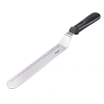 Immagine di Westmark Paletta per torte, dritta, con righello in cm, lunghezza: 38,7 acciaio inox/plastica, argento/nero, 30062270