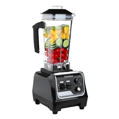 Immagine di Frullatore 2200W Domestico e Commerciale Smoothie con Contenitore in Tritan senza BPA da 2 Litri, Professionale Timer, Frangibile Ghiaccio,Dessert Congelati (frullatore professionale)
