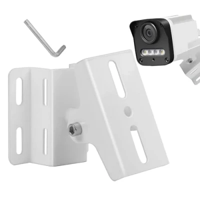 Immagine di Staffa Telecamera, Supporto Telecamera Esterna,Staffa per di Sorveglianza, Rotazione Regolabile 360 Gradi e Inclinazione 90 Gradi, Montaggio a Parete Soffitto