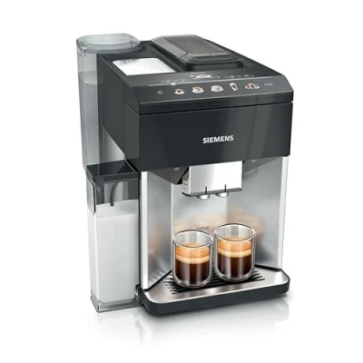 Immagine di Siemens EQ500 integral TQ517D03 Macchina per il caffè Nero, acciaio inox
