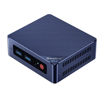 Immagine di Beelink Mini S12 Pro PC, Intel Alder Lake N N100 (4C/4T, fino a 3.4GHz), 16GB DDR4 RAM 500GB M.2 2280 SSD, Desktop Computer 4K 60Hz Dual HDMI, WiFi6, Bluetooth5.2, Gigabit Ethernet
