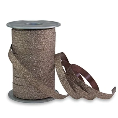 Immagine di Präsent Nastro arricciacapelli, Marrone, 10 mm Width, 100 m Length, unità