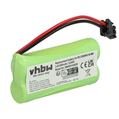 Immagine di Batteria Ni MH compatibile con DeTeWe, Motorola, Philips, Plantronics, Telstra, Vtech etc. Sostituisce: 8013260000 800mAh (2,4V)