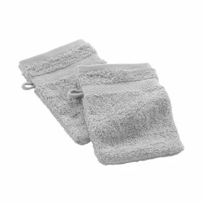 Immagine di douceur d&#039;intérieur 2 salviette (15 x 21 cm) Elegance, perla, 100% cotone tinta unita
