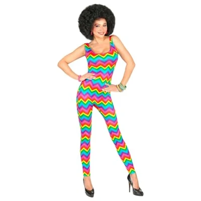 Immagine di Widmann 02012 Tuta anni &#039;70 Groovy Style, da donna, multicolore, L/XL
