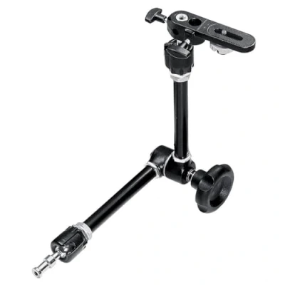 Immagine di Manfrotto 244 Braccio Magic Arm a Frizione Variabile con Staffa (Nero) per Fotografi e Videografi