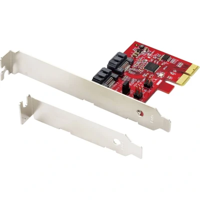 Immagine di Renkforce RF 4679590 2 Porte Controller RAID PCIe x4 Adatto per (SSD): SATA SSD incl. slot Low Profile
