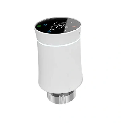 Immagine di Qiumi Valvola attuatore per radiatore, Tuya ZigBee3.0, Termostato programmabile intelligente, Riscaldatore di temperatura, TRV, Alexa, Controllo vocale