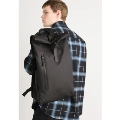 Immagine di Rains Rolltop Large Unisex Zaino, Taglia: One Size, Black