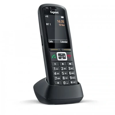 Immagine di Gigaset DECT, GAP Telefono cordless analogico Bluetooth, con base, Codice PIN, Vibrazione, Ripetizione della selezione Nero
