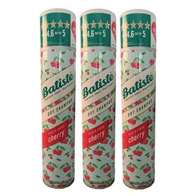 Immagine di 3 X Shampoo a secco Batiste Cherry La perfetta Rapid Soluzione per bella capelli 200 ML