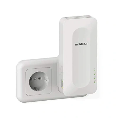 Immagine di NETGEAR Ripetitore Mesh in Wifi 6 EAX15, amplificatore di segnale wireless AX1800, copertura fino a 100 m2 e 4 stream, porta lan 1G, Bianco