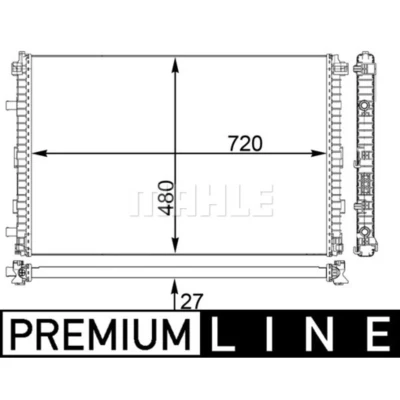 Immagine di MAHLE ORIGINAL CIR 24 000P Radiatore bassa temperatura, Intercooler