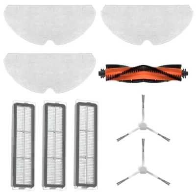 Immagine di Dreame Kit Accessori per D9 Max/F9 Pro: Ottieni il Massimo dalla tua Pulizia con 1x Spazzola Principale, 2x Spazzole Laterali, 3x Filtri e Panni Mop Originale Compatibile