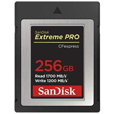 Immagine di SanDisk 256GB Extreme PRO scheda CFexpress Type B, fino a 1700 MB/s ripresa filmati RAW 4K + RescuePro Deluxe