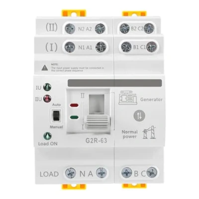 Immagine di Jadeshay Interruttore di Trasferimento Automatico a Doppia Alimentazione,220V 63A 4P ATS Interuptore Transferencia Elettrico Domestico per Elettricità Municipale,Generatore