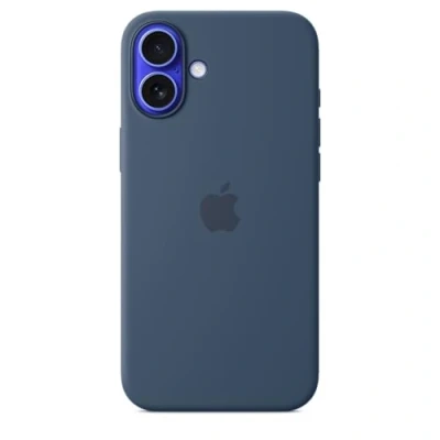 Immagine di Apple Silicone Back Cover Blu Scuro MagSafe iPhone 16 Plus