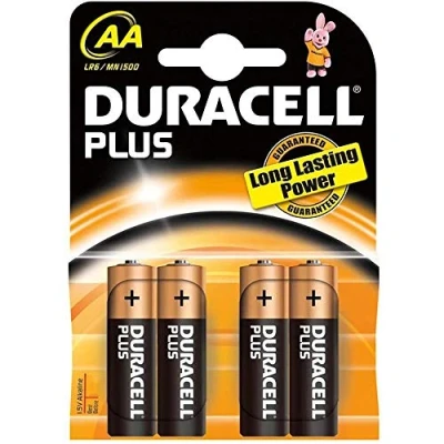 Immagine di DURACELL PLUS POWER AA B4 STILO MN1500 LR6 R6 HR06 ALKALINA