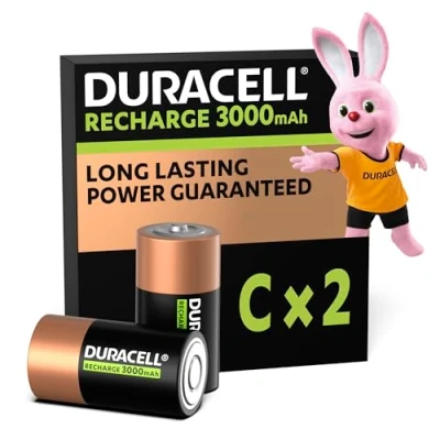 Immagine di Duracell PreCharged Batteria ricaricabile 1/2 Torcia (C) NiMH 3000 mAh 1.2 V 2 pz.