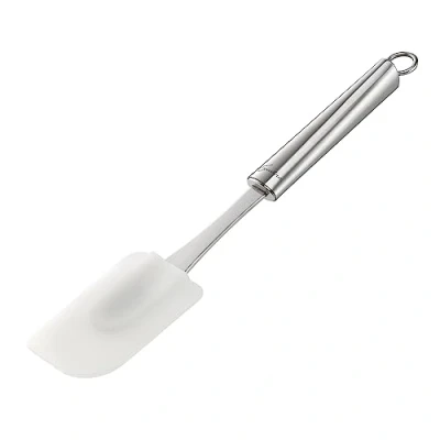 Immagine di Lagostina Cucinieri, Spatola in Silicone Leccapentole con Gancio e Manico Ergonomico, Acciaio Inossidabile Silicone, 29 cm