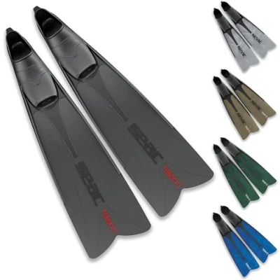 Immagine di SEAC Talent, Pinne Medio Lunghe a Scarpetta Chiusa per Pesca Subacquea, apnea e Immersioni Unisex Adult, Camo Blu, 41/42